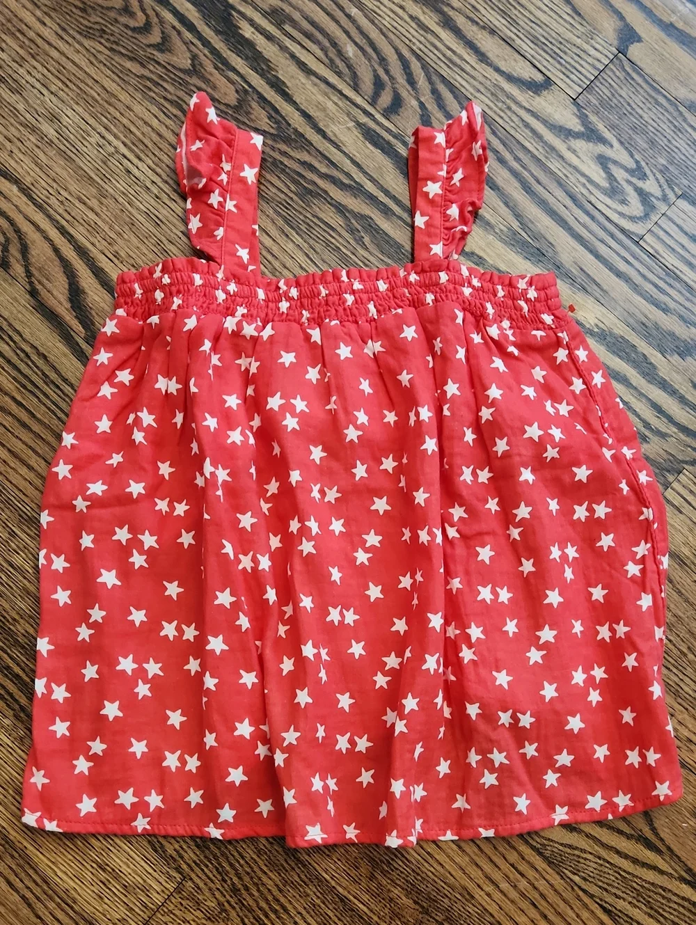 Cat & Jack Red Star Tank Top and Shorts Set Size 10/12